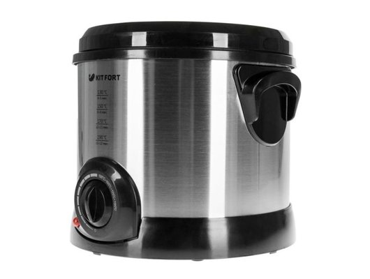 Фритюрница KITFORT KT-2011 серебристый/черный